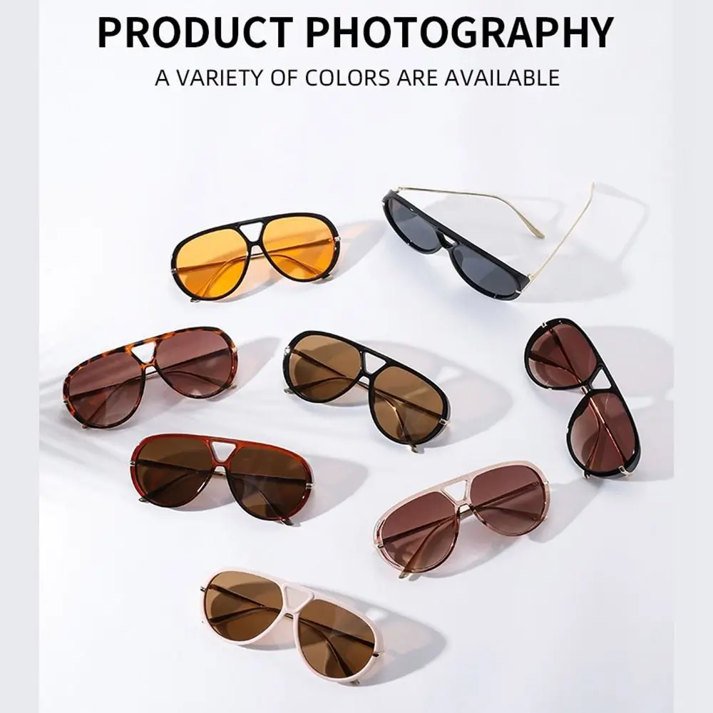 

Personalized Irregular Large Frame Sunglasses Leopard Print Shades Multicolor Lenses Eyewear Retro Pilot UV400 Sun Glasses Women