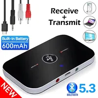 Upgraded Bluetooth 5.3 Audio Transmitter Receiver RCA 3.5mm AUX Jack USB Dongle Music Wireless Adapter For Car PC TV Headphones