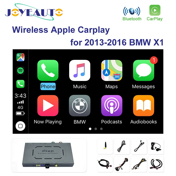 Joyeauto Wireless Car play Android Auto Interface device for  NBT X1 F48 2012-2015 with Back up camera usb