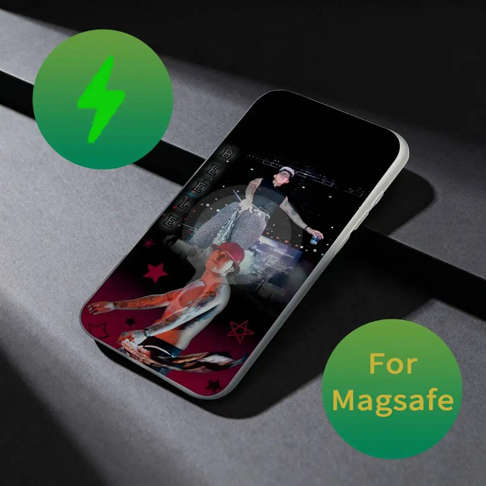 حافظة هاتف Rapper B-BEELE Tour 2025 لهاتف iPhone 17,16,15,14,13,12,X,XS,Pro,Max,Plus,E,Air,Mini مع مادة TPU المغناطيسية المغناطيسية Magsafe