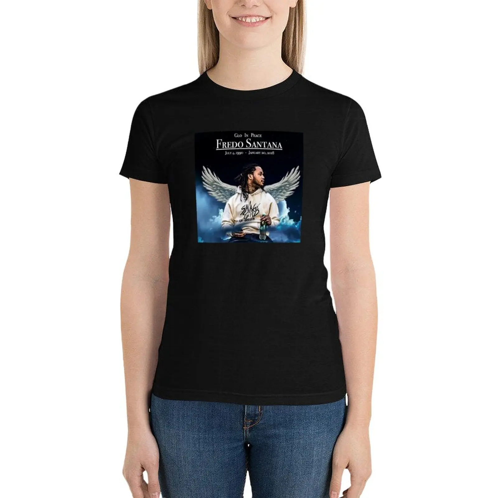 

RIP Fredo T-Shirt Aesthetic clothing cute tops black t shirts for Women