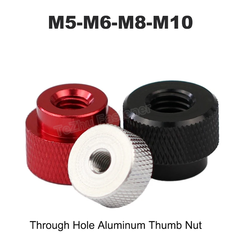 

1pcs Nail M5 M6 M8 M10 Aluminum Profile Hand Tighten Thumb Nut Through Hole Adjust Clamping Knob Manual Nut Screw Bolt Cap Cover