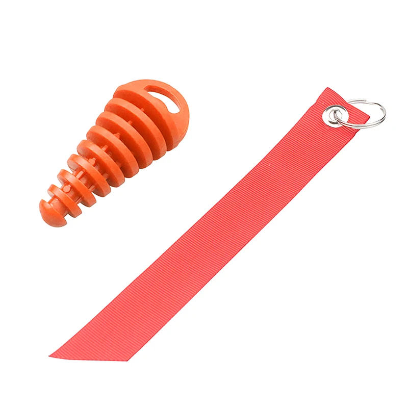 Tappo per tubo di scarico Moto Motocross Tubo di scappamento Tappo di spurgo aria in gomma Silenziatore di scarico Tappo di lavaggio Protezione per tubo con Streamer