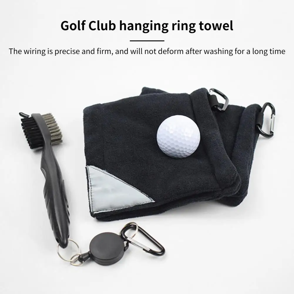 Anti-pilling Golf Club Towel Fadeless Microfiber Cleaning Kit Unique Golf Towel for Hotels