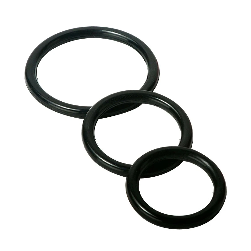 WAKEWAY 3/4PCS Penis Ring Penis Ring Condom Penis Trainer Delayed Ejaculation High Elasticity Durable Toy for Men image 4