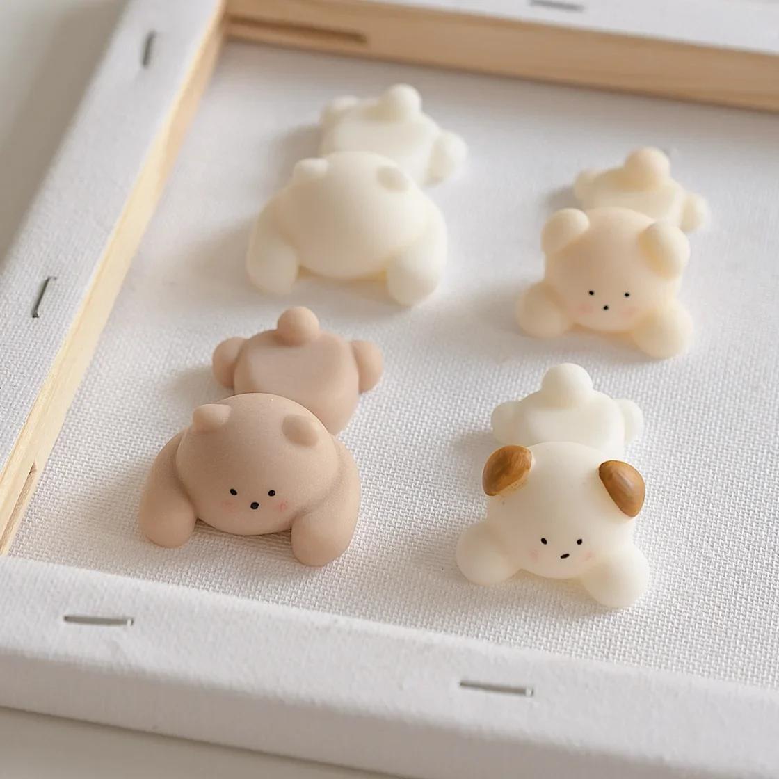 Papa Bear Dog Silicone Candle Mold Diy Scented Wax Material Cute Dessert Small Accessories Candle Making Kit