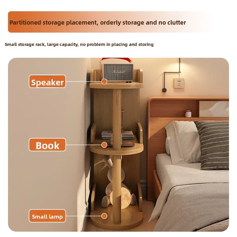 Bedside table Small simple modern furniture Storage cabinet Bedroom bedside very narrow crevice Small cabinet Shelf