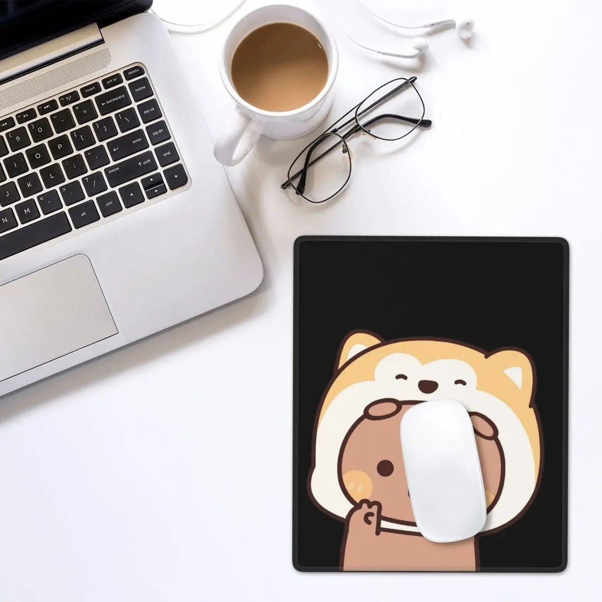 Bear And Panda Bubu Dudu Mouse Pad Gamer PC Laptop Mats Keyboard Computer Gaming Office Accessories Desk Mat