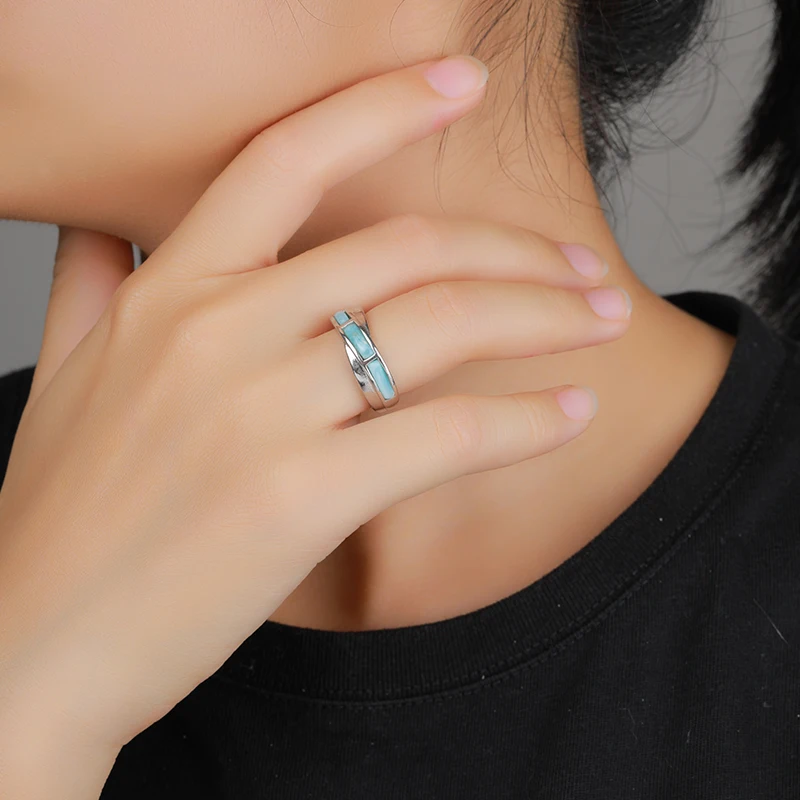 The XYOP 2024 Is Just Enough To Lift The Color And Feel Fresh To The Larimar Ring