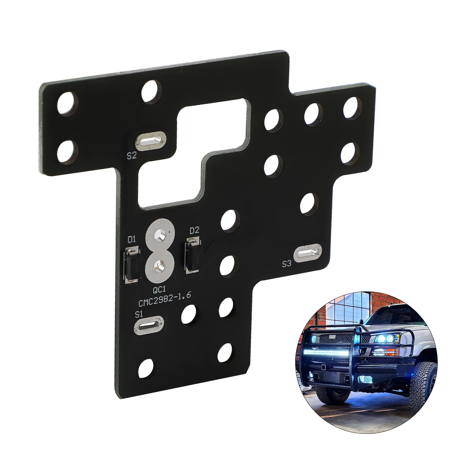 

Для GM Low Beam DRL светильник на одновременном для Chevy Silverado GMC Sierra 1500/2500/3500 Classic 03-07 High Mod Black Module