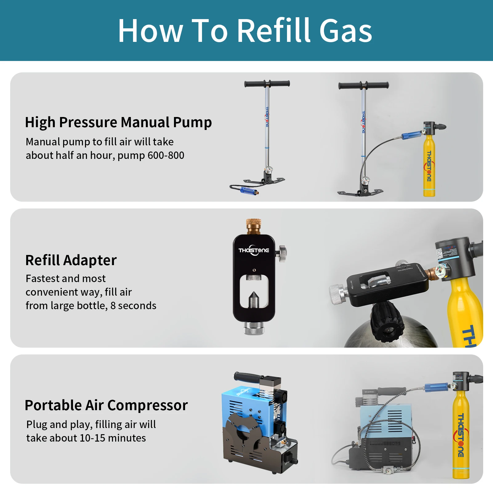 Picture 6: Mini Scuba Diving Tank Oxygen Tank 10 Minutes Time Diving Equipment Snorkeling Scuba Tank Underwater Breathing Respirator 0.5L