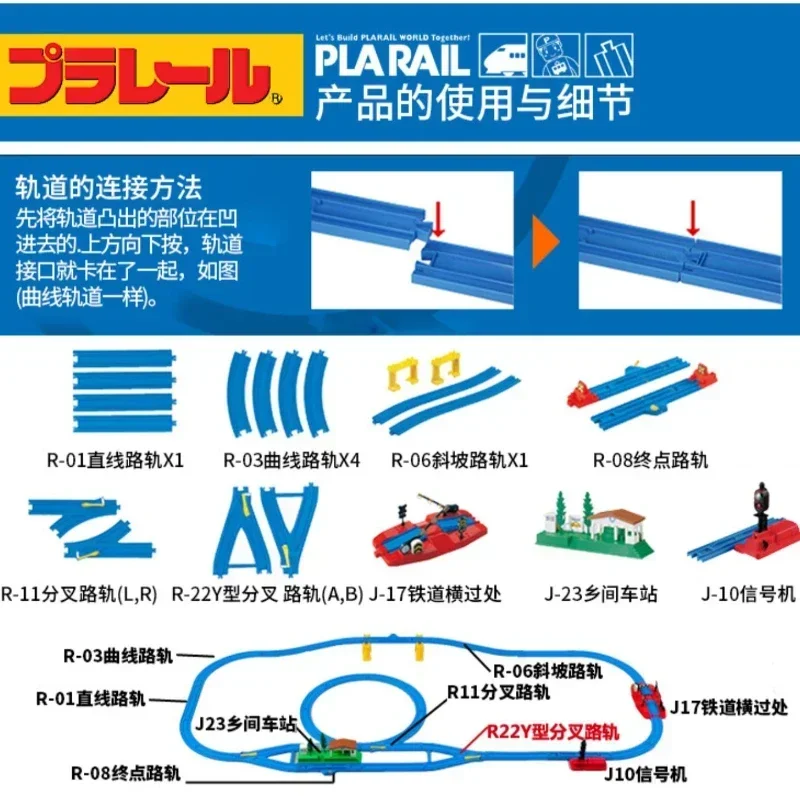 TAKARA TOMY Tomica Plarail DIY JR Series Railway Track Accessories Designs Model Creative Collage Toys Gift for Children Boys