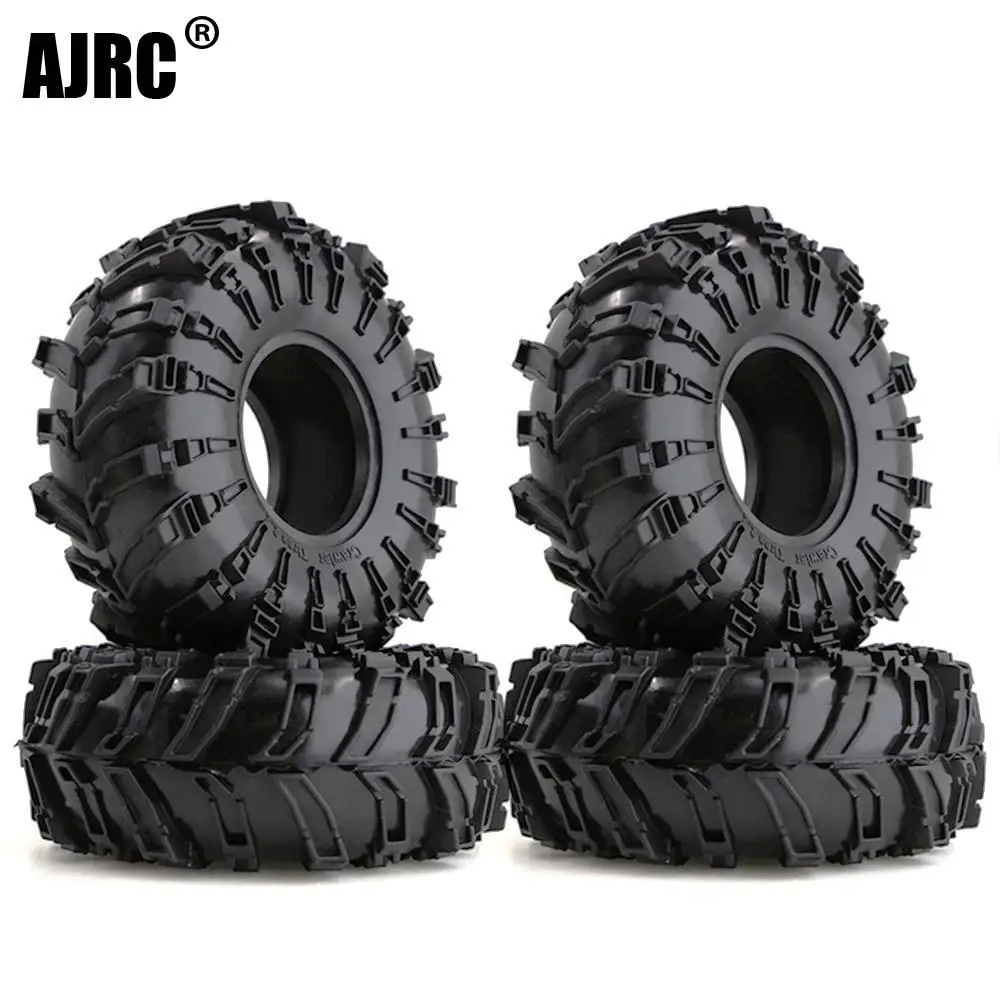 

4pcs 140mm*54mm Rubber Tyre 2.2 Wheel Tires For 1/10 Rc Crawler Wraith Trax Rr10 Scx10 Wrangler Yeti 90026 90020 90031 2.2 Wheel