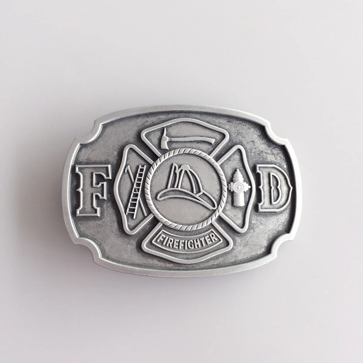 Vintage Style Fire Hero Firefighter FD Belt Buckle Gurtelschnalle Boucle de ceinture BUCKLE-OC029AS Free Shipping