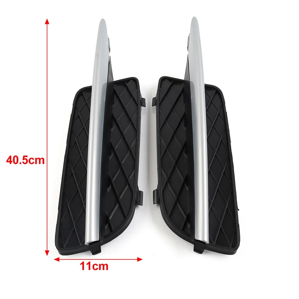 Auto Closed Grid Front Bumper Fog Light Grill Lower Grille With Silver Trim Car Accessories For BMW X5 E70 X6 E71