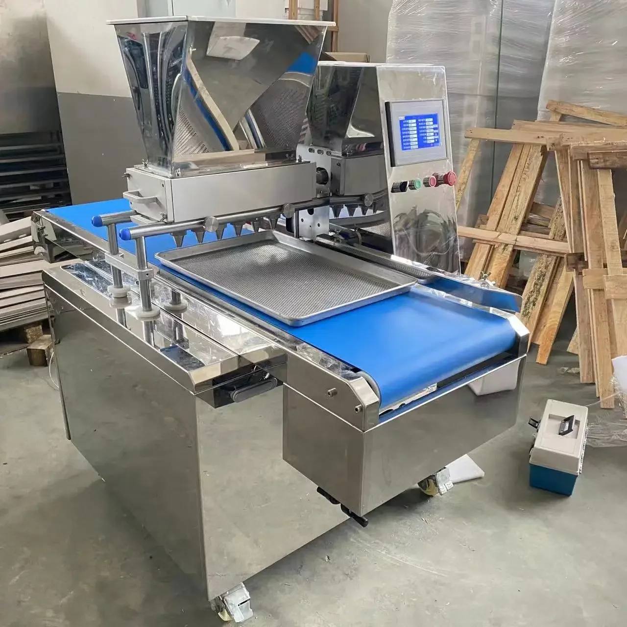 

#For Biscuit Cut Maker Biscuit Square Shape Machine Soft Cookie Dough Ball Make Process Stamping Extruder