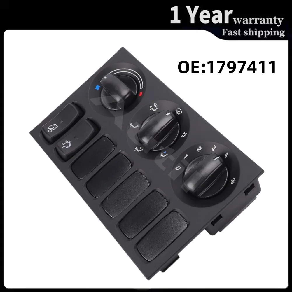 1797411 24V Heater Air Conditioning Control Panel Climate Combo Switch for Scania P G R T Series Truck Car Accessories