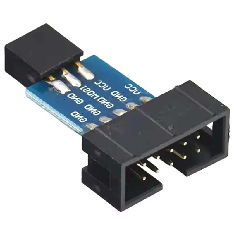 10Pcs 10Pin To 6Pin Convert To Standard Adapter Board For ATMEL STK500 AVRISP USBASP ISP Interface Converter AVR-Y41A
