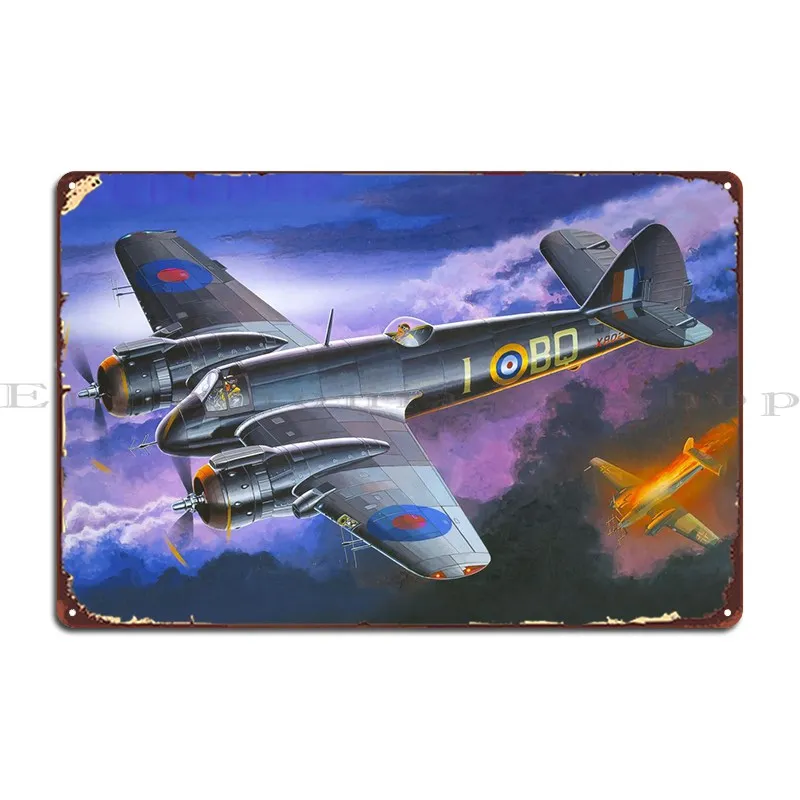 

Beaufighter Mkvi Raf Metal Plaque Poster Living Room Wall Decor Home Printed Plaques Tin Sign Poster