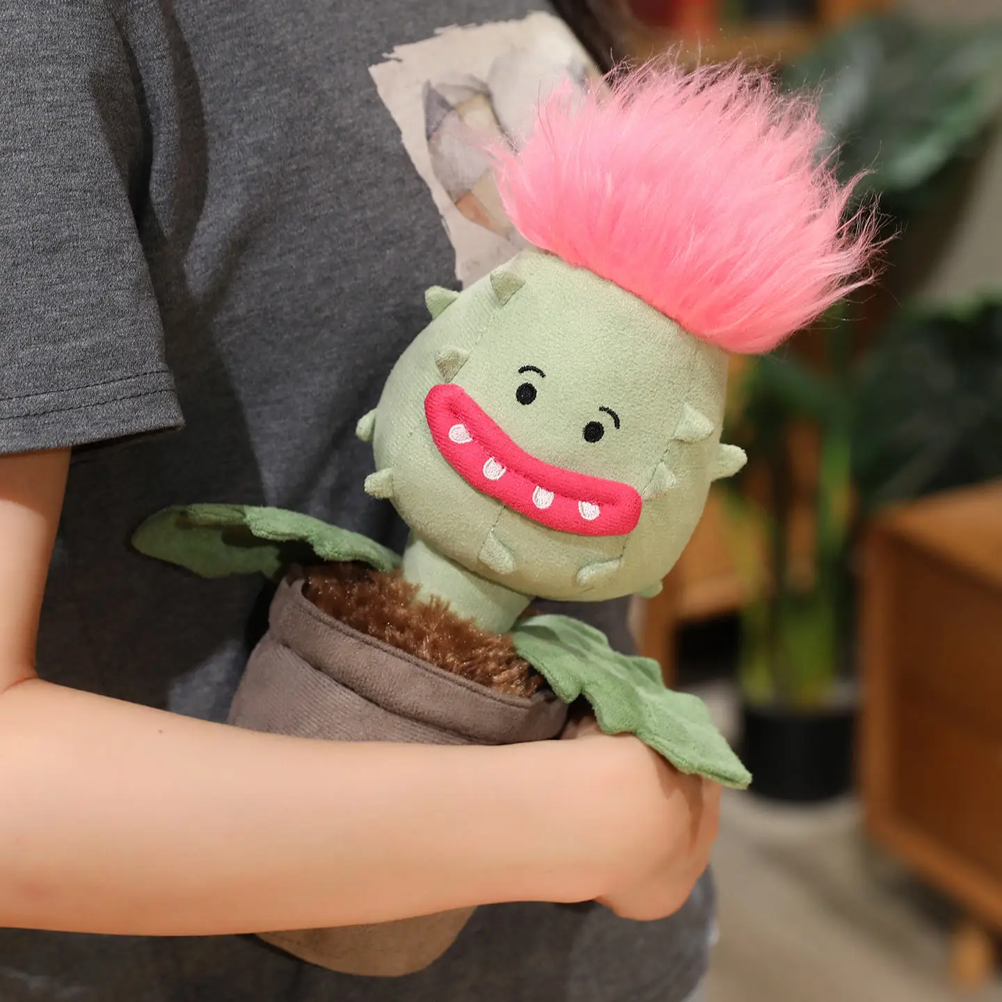 Jouet en peluche de fleur mangeant d'homme de 30cm, farce de vénus, poupée de piège à mouche, plante en peluche, oreiller de fleur de cadavre, cadeaux de décoration d'halloween