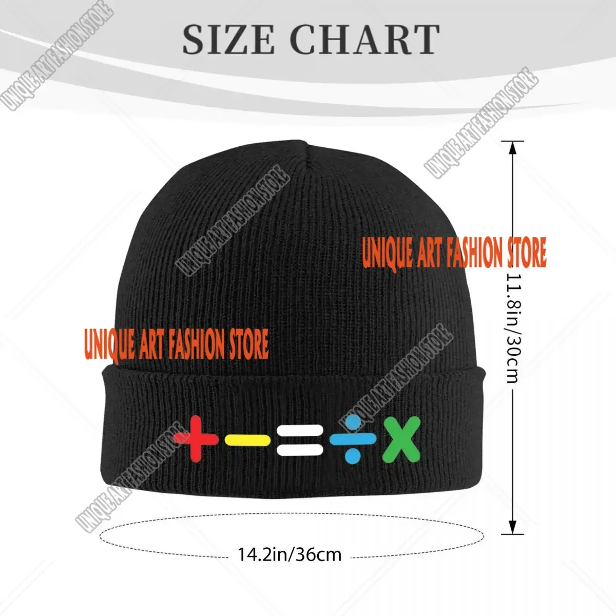 Mathematics Ed Sheeran Music Knitted Hat for Women Men Beanie Winter Hat Acrylic Warm Caps