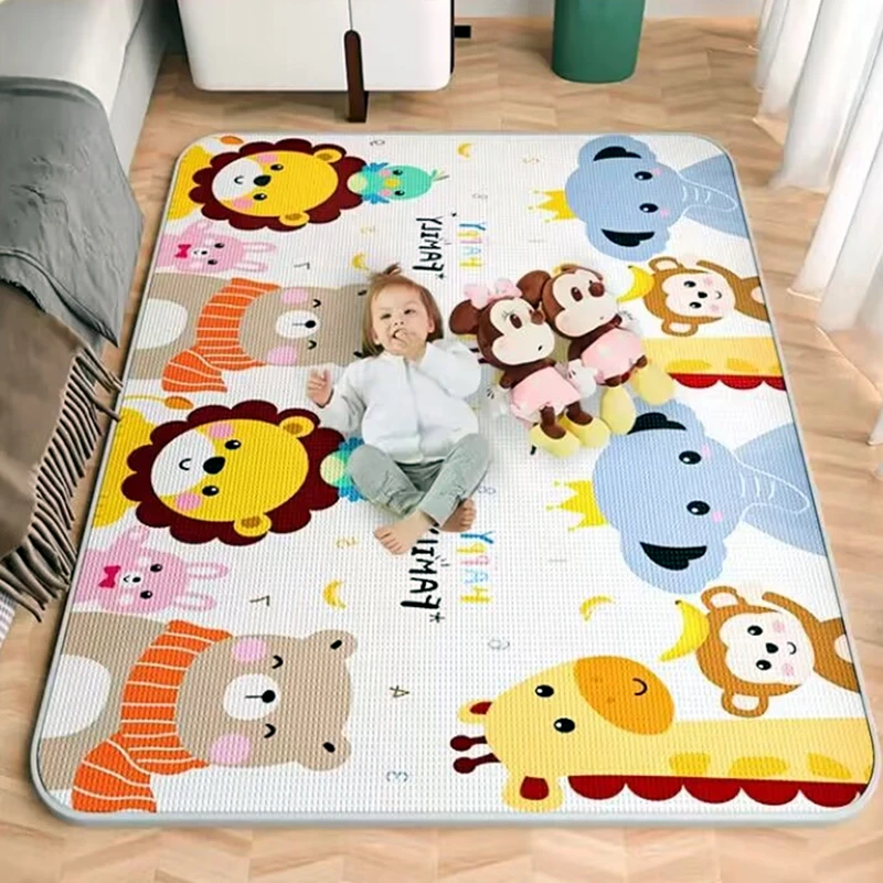 Thick 1CM Non-toxic EPE Baby Activity Gym Baby Crawling Play Mats Folding Mat Carpet Baby Game Mat for Children's Safety Mat Rug