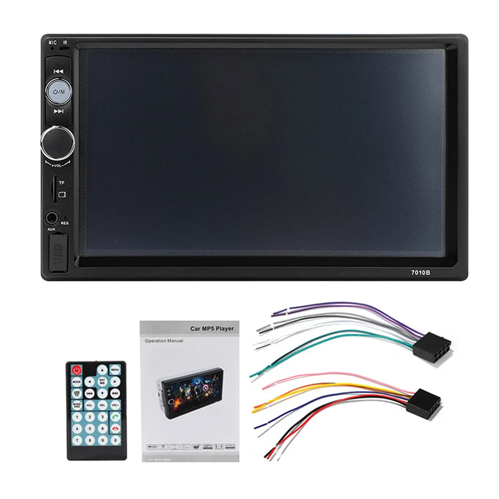 

7Inch Car Stereo Radio Set MP5 MP3 Player Bluetooth Hands-free 2Din Rear View Camera