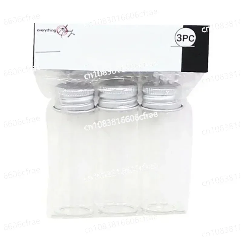 3 Piece Glass Containers for Bead Storage, Clear, (3 Pack)