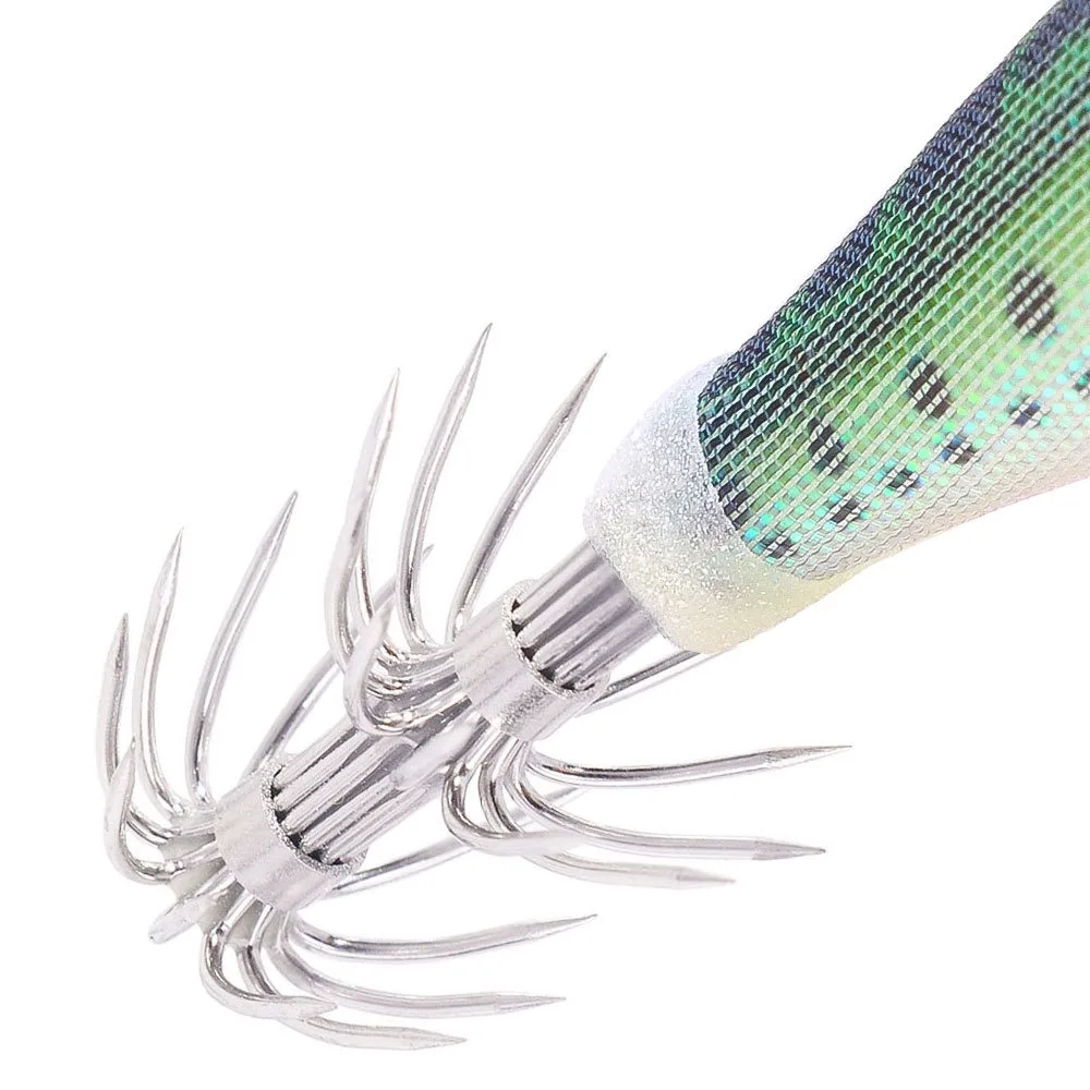 1 Stück Langsam Sinkender Garnelen- und Tintenfisch-Köder 8cm 5,8g Leuchtender Ausbalancierter Garnelen-Köder Beschichteter Jig-Köder Künstlicher Tintenfisch-Köder – Detail 5