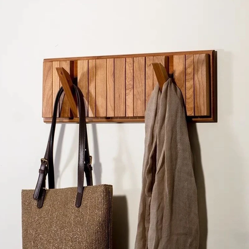 Nordic Portable Coat Racks Wooden Wall Coat Hanger Original Aesthetic Bedroom Room Furniture Multifunctional Wardrobe Clothes