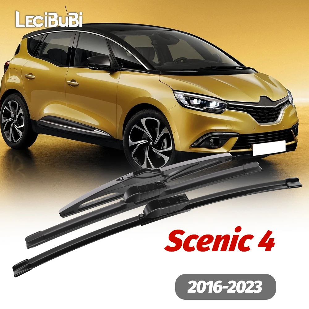 1 jeu de balais d'essuie-glace avant et arrière, essuie-glace pour Renault Scenic 4 2016-2023 2017 2018 2019 2020 2021, accessoires