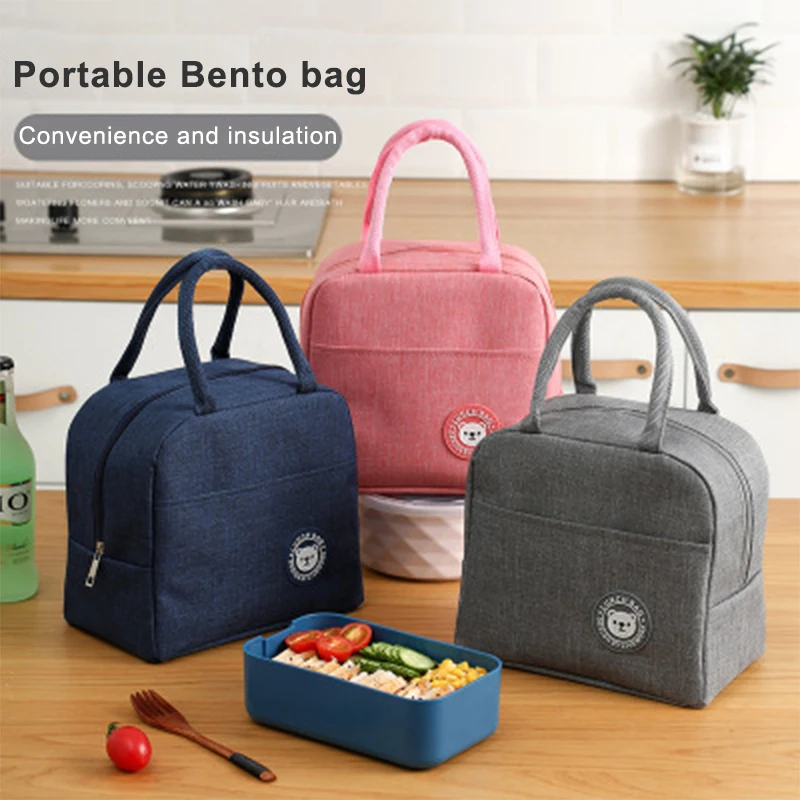 Bolsa enfriadora portátil para niños y mujeres, fiambrera con aislamiento térmico para comida, Picnic