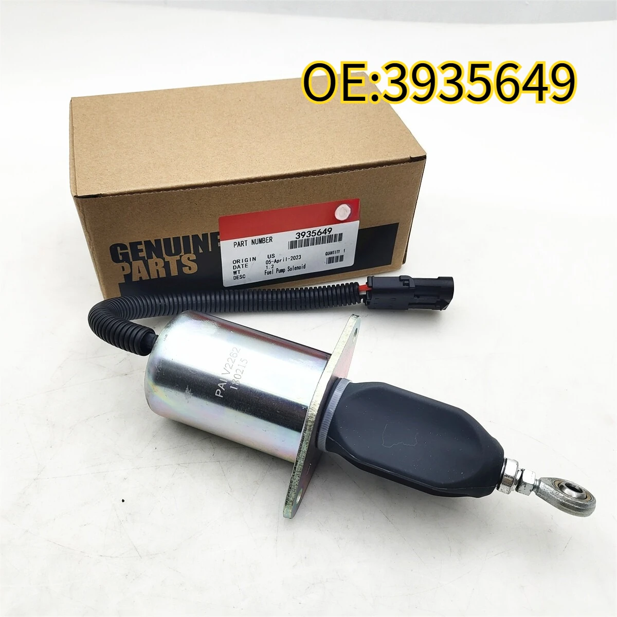 

For 3935649 Fuel Shut Off Solenoid Fits for Cummins 5.9L, 8.3L SC8.3 Engine