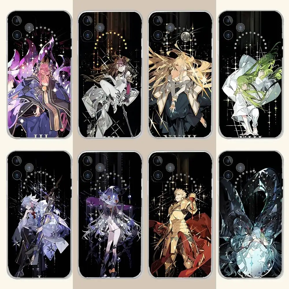 

Fate-Grand-S Order Anime Phone Case For iPhone 17,16,15,14,13,12,11 Pro,Max,Plus,X,XS,XR,SE4,E Mini Transparent Soft Cover