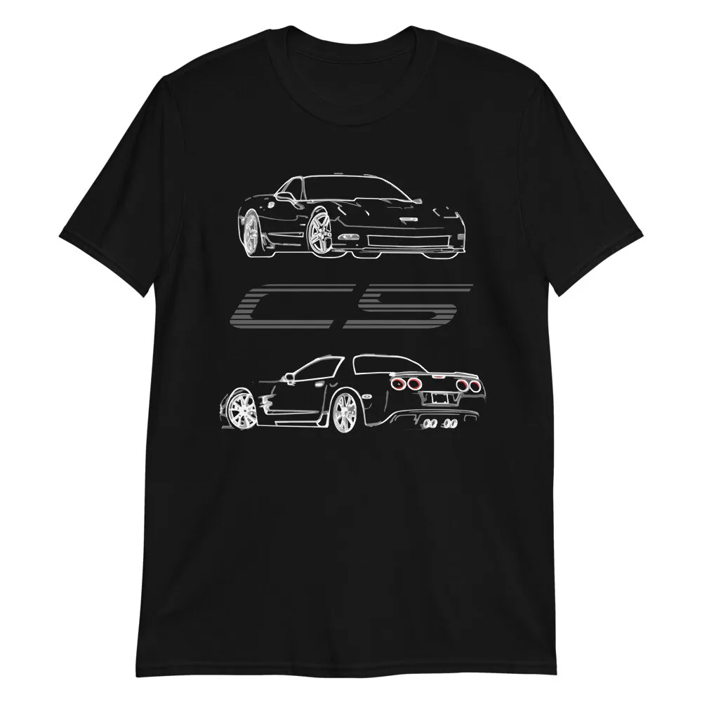 vette C5 Custom Outline Art Vette Owner Gift Short-Sleeve Unisex T-Shirt