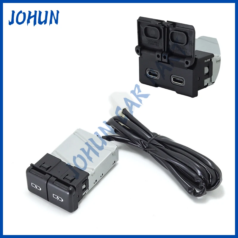 Car Quick Charger Type-C PD Phone Charging Interface Adapter Accessories For Camry Avalon Highlander Levin RAV4 Car Accessories