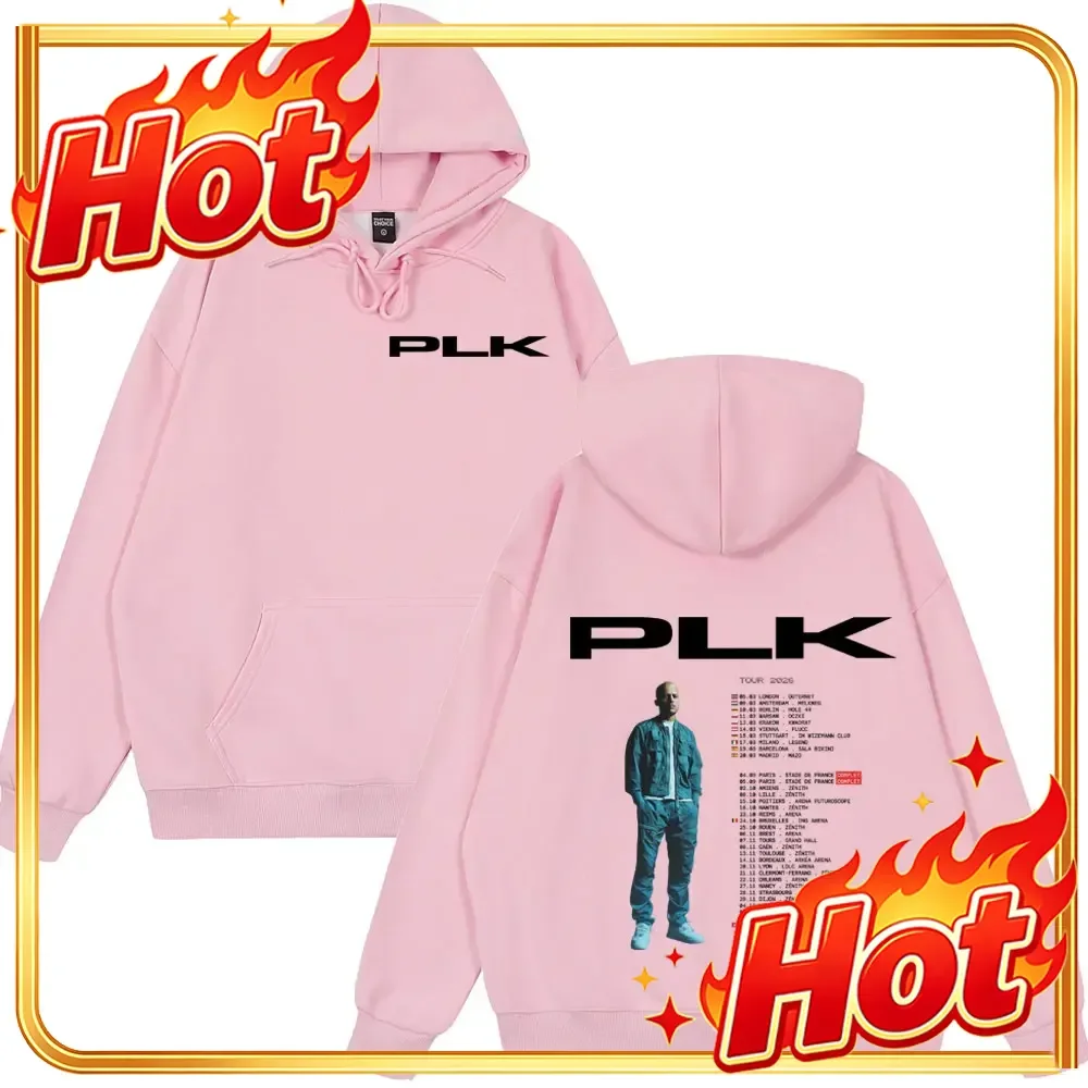 Rapper PLK Tour 2026 Hoodies Men Women Clothing Fashion Hip Hop Style Sweatshirts Casual Loose Long Sleeve Pullovers Streetwear
