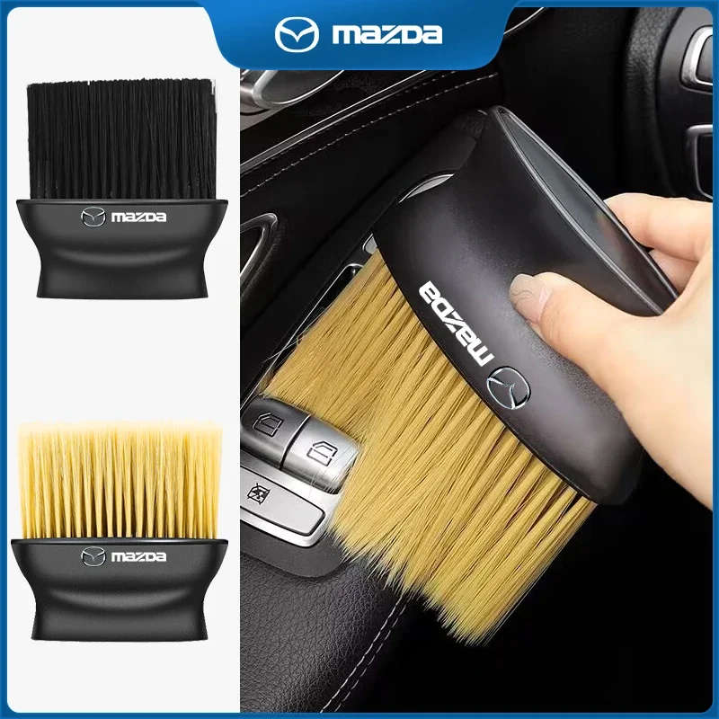 Portable Car Detail Cleaning Brush For Mazda Speed MS 2 3 5 6 7 323 RX8 Axela Atenza CX-3 CX-4 CX-5 CX-8 Auto Accessories