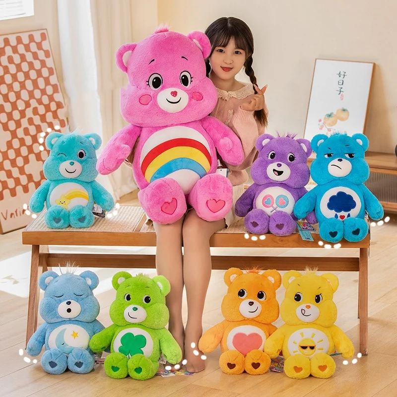 8Colours Care Bear Plush Stuffed Toys Cute Bear Plush Dolls Home Car Decoration Plush Pillow Boys Girls Birthday Doll Gift