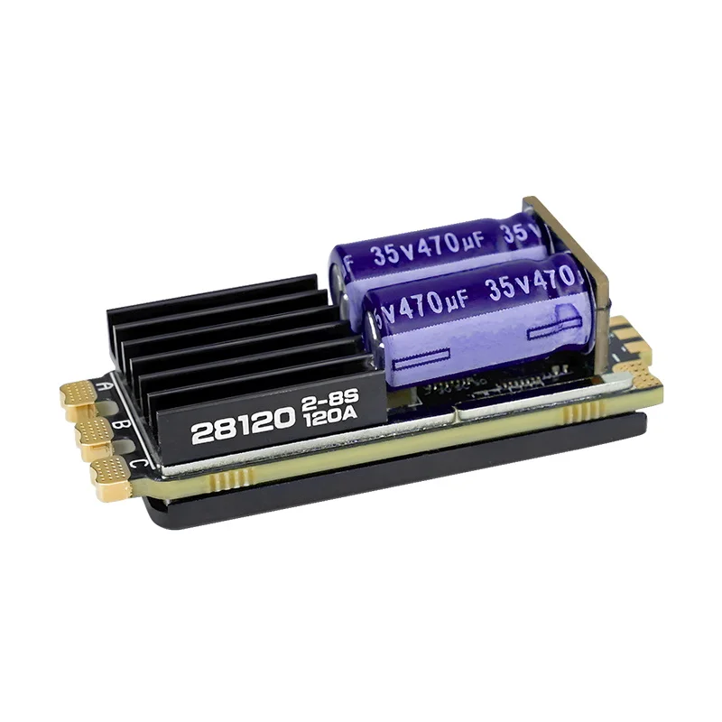 

28120 Бесщеточный источник питания ESC 2-8S 120 А BLHeli_32 | Поддержка прошивки AM32, частота ШИМ 128 кГц для гоночного дрона FPV