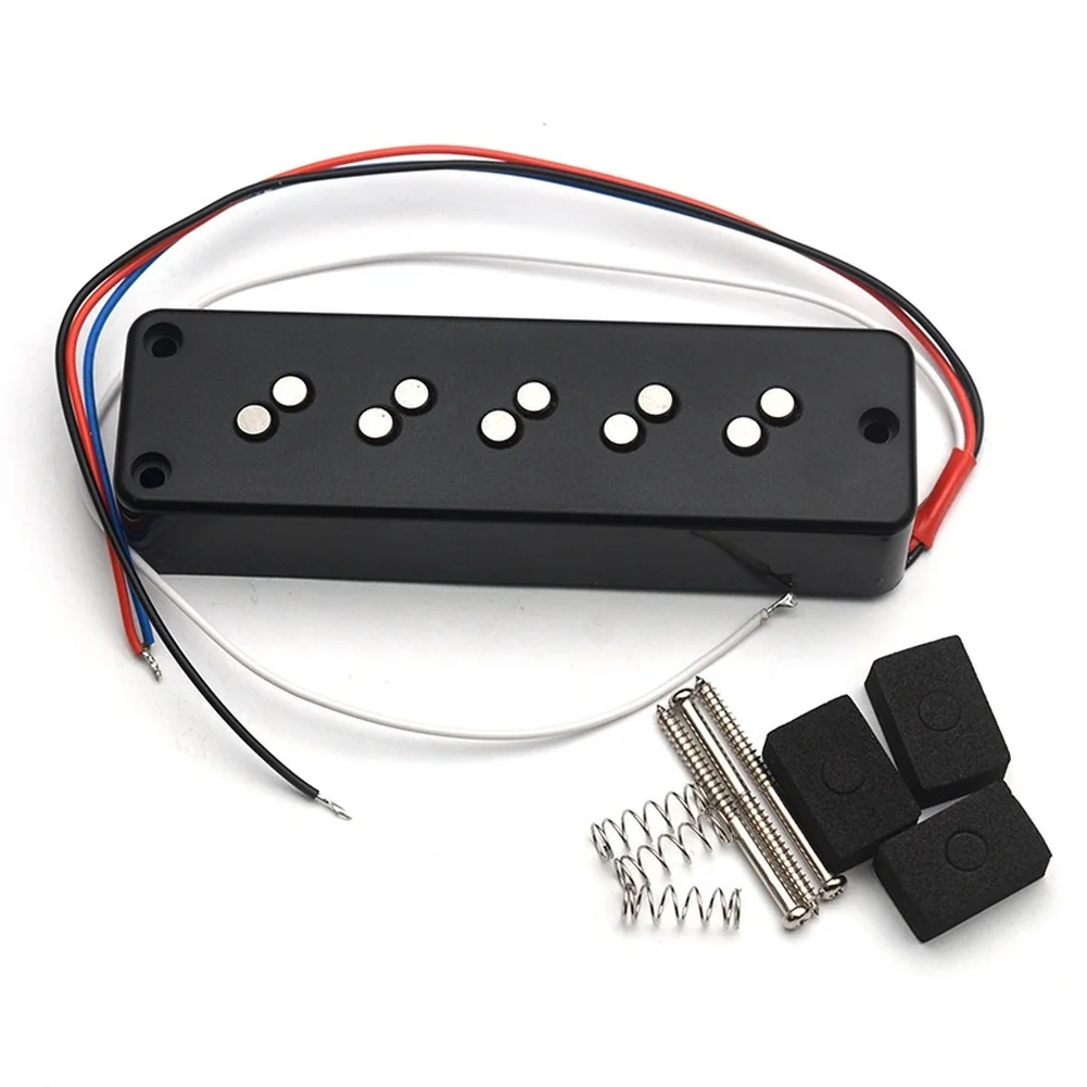 Noise Reduction 5-string Bass Pickup Studio Recording Noise Reduction Bass Pickup Neck And Bridge Compatible Alnico 5 Magnets