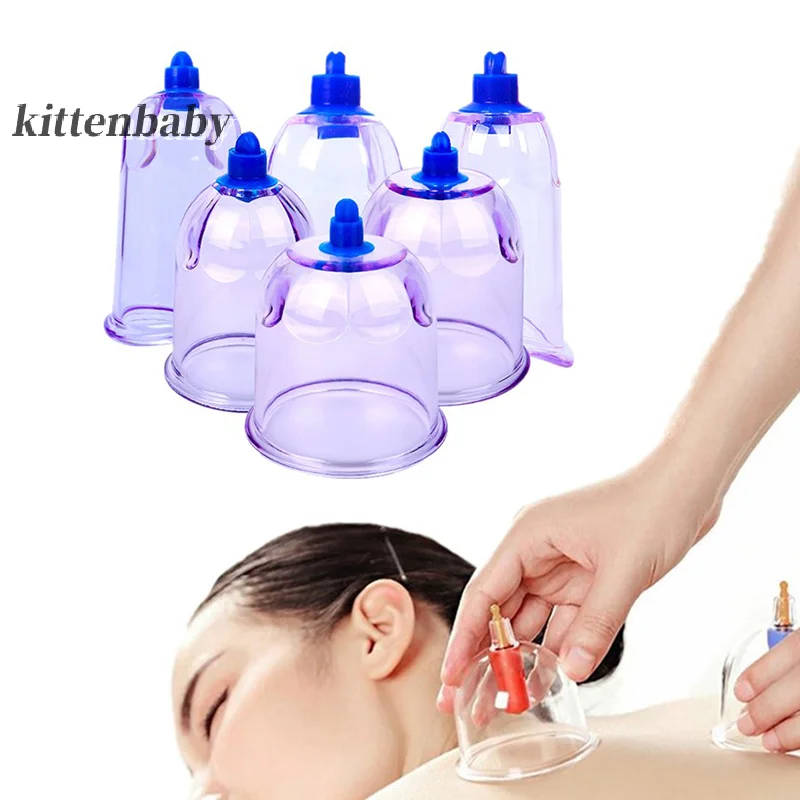 Vacuum Cupping Glasses Vacuum Massage Body Cupping Kit Anti Cellulite Chinese Cupping Body Cup Massager Slimming For Body Face