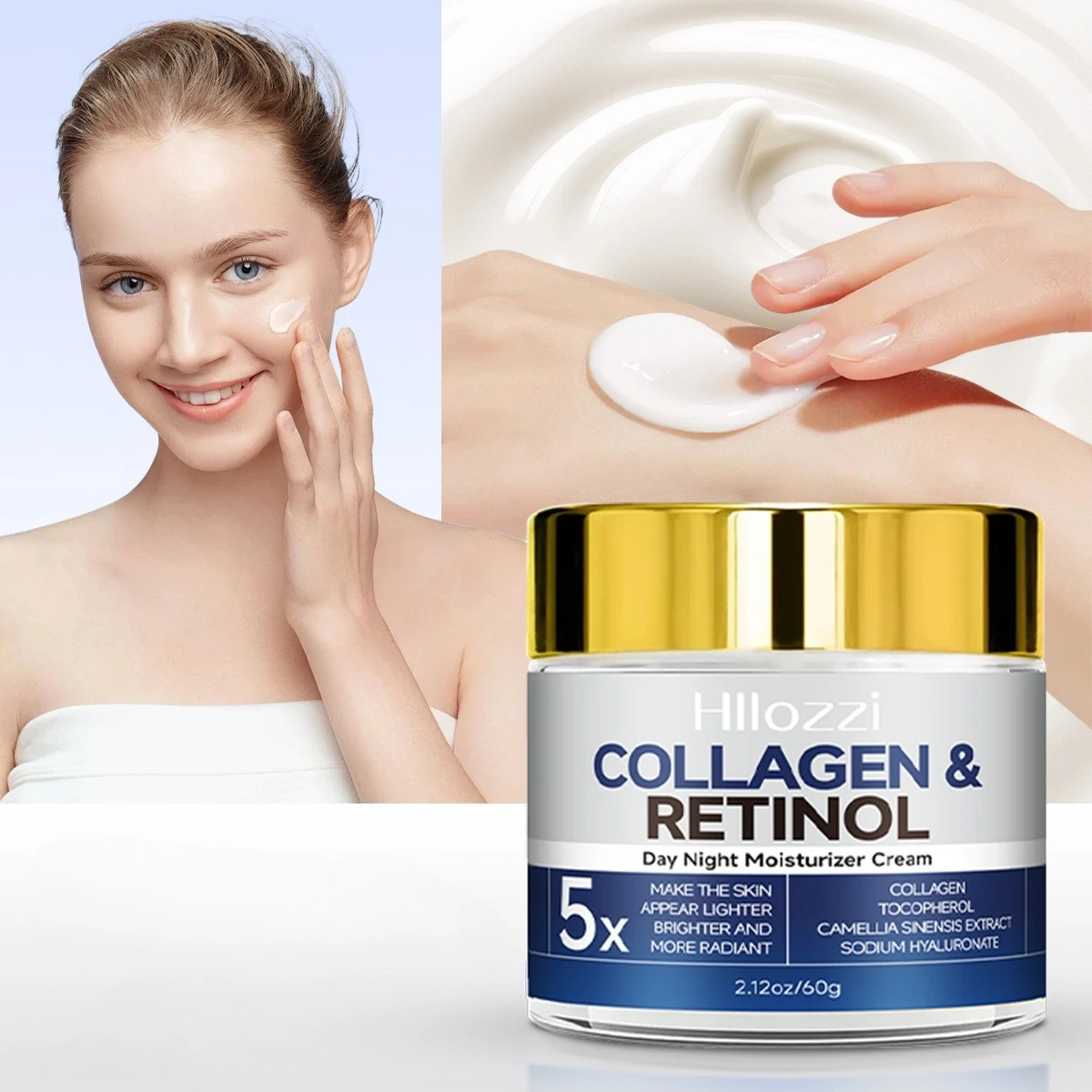

Collagen Cream Retinol Gentle Hydrating Moisturizing Deep Moisturizing Skin Brightening Skin Tone Anti-aging Fading Fine Lines