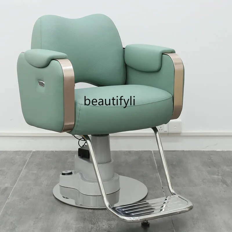 

Hair salon special new wireless electric lift hair salon chair back massage with ventilation heating hair salon chair