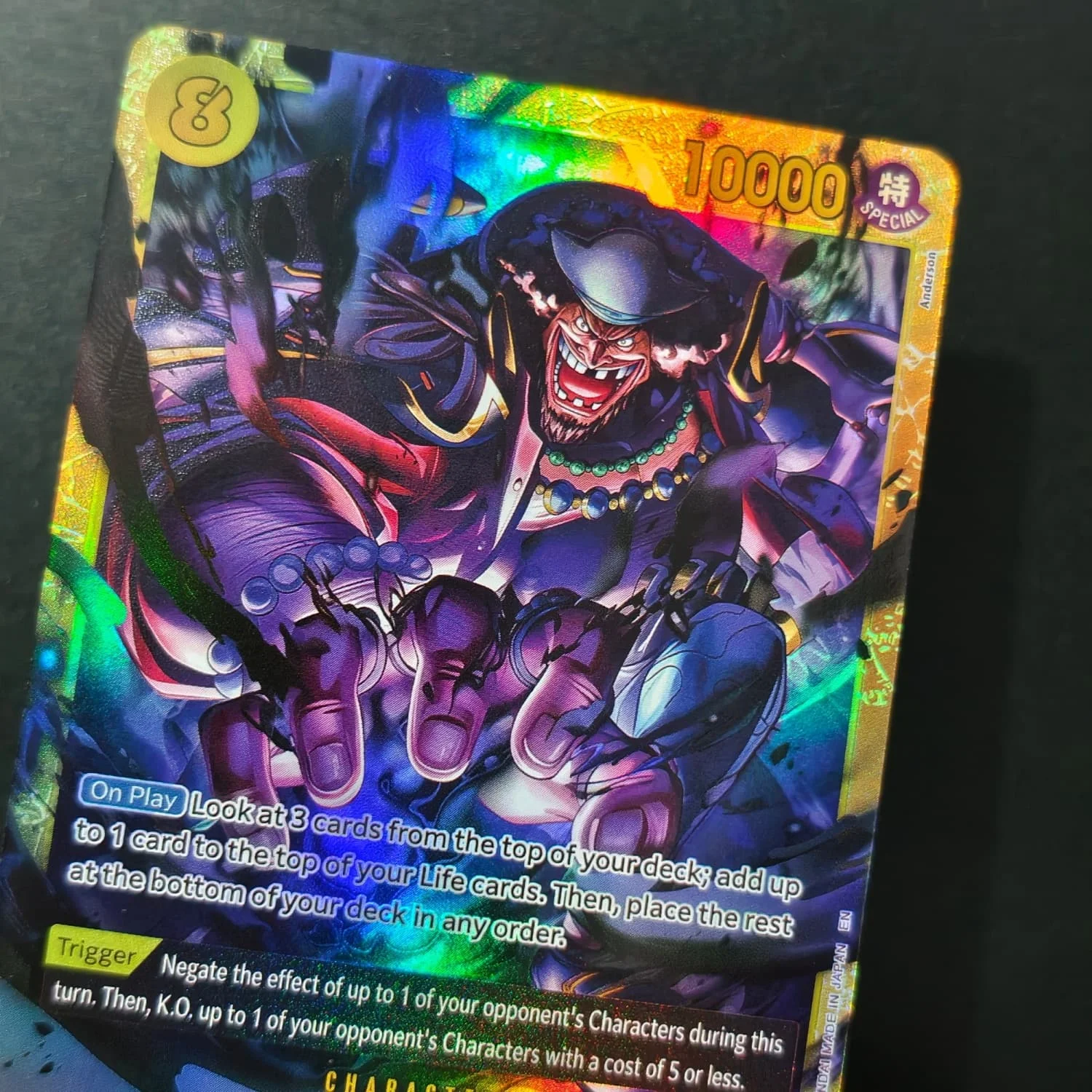 DIY Proxy One Piece TCG Englisch OP16-119 Marshall.D.Teach SEC Alternative Art Anime-Sammelkarte Spielzeug – Detail 5