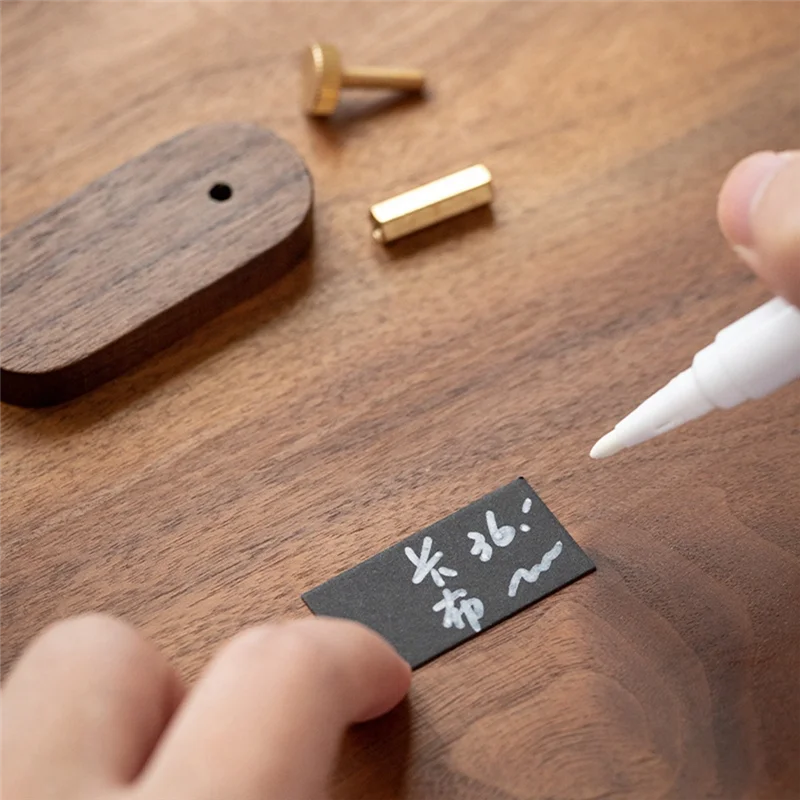 A01K-1PCS Solid Wood Small Price Display Card Cake Product Tag Simple Handwritten Label Easy To Use