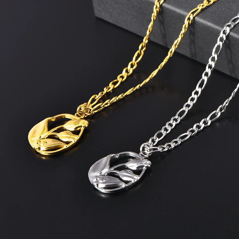 Korean Style Normcore Flower Necklace 18K Gold High Color Retention Niche Original Design Elegant Fashionable Clavicle Chain for Women Versatile