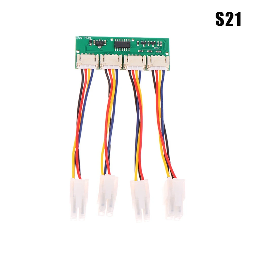 ABBZ-S19K Pro Fan Spoofer 12V 4-In-1 Square 4Pin Fan Simulator for Bitmain Antminer Fan Speed Simulator Module