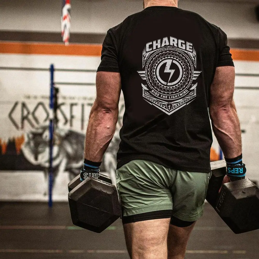 

Высококачественная модная трендовая тактическая футболка с короткими рукавами, летняя мужская новая повседневная футболка с круглым вырезом и половиной рукавов с принтом для фитнеса