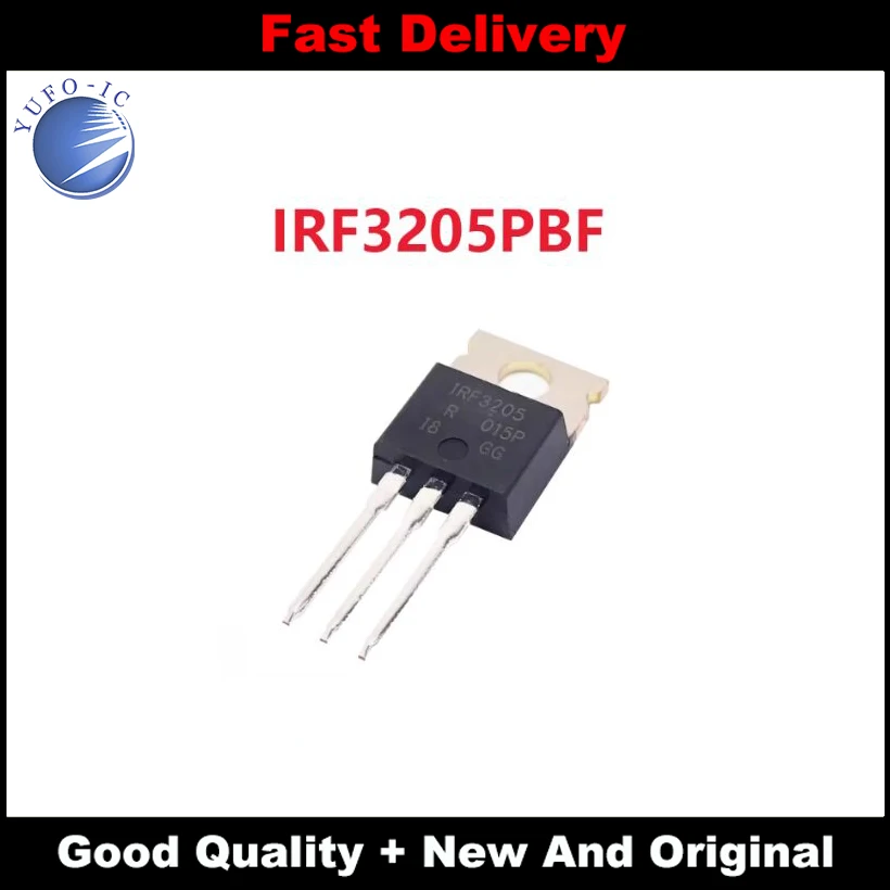 Freeship 10pcs MOSFET 200W IRF3205 IRF3205PBF 55V 98A 8mOhm 97.3nC New and good quality